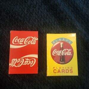 Coca-Cola Red and Yellow Playing Cards